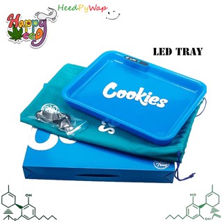 ถาด LED Cookies Rolling Tray ถาดโรล มีไฟ วิปวับ ถาดสำหรับใส่ของ ถาดสำหรับโรล มี ไฟLED พร้อมที่ชาร์ท