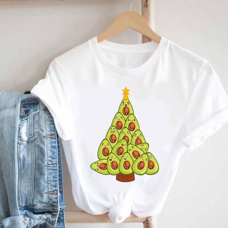 เสื้อวินเทจชาย Camiseta con estampado de fruta de aguacate para mujer