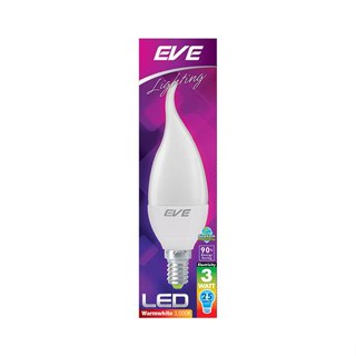 หลอด LED EVE ECO OPERA 3 วัตต์ WARMWHITE E14