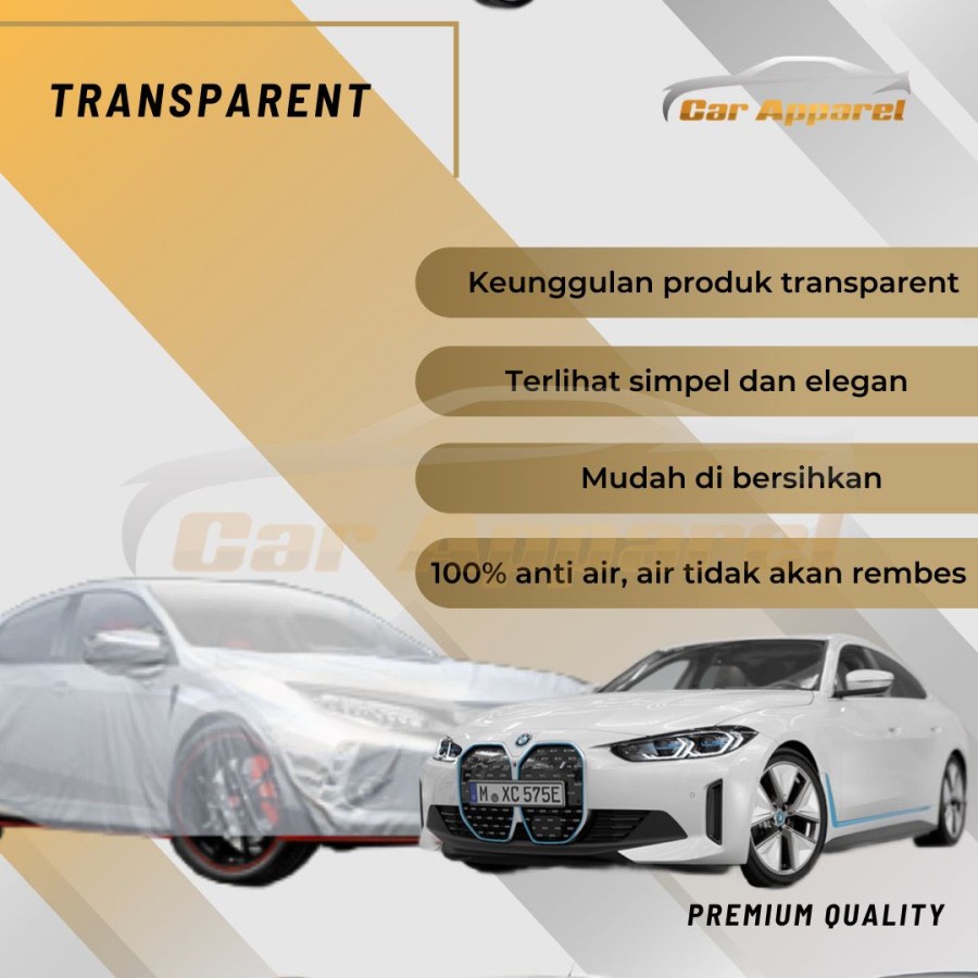 BMW i4 EV M50 2023 ผ้าคลุมรถแบบใส BMW i4