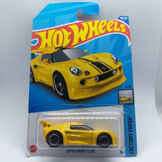 รถเหล็ก Hotwheels LOTUS SPORT ELISE สีเหลือง (ib37)