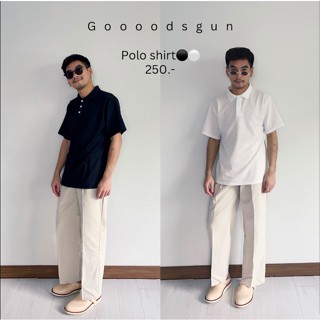 POLO เสื้อโปโลผู้ชาย โปโลสีพื้นทางการ โปโลใส่สบาย เสื้อคอปกแขนสั้นสไตล์มินิมอล เสื้อโปโลยูนิโคล polo