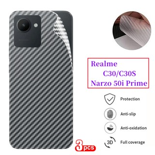 ฟิล์มกันรอยหน้าจอ คาร์บอนไฟเบอร์ แบบนิ่ม ผิวด้าน สําหรับ Realme C30S C30 Narzo 50i Prime Narzo50i 50iPrime