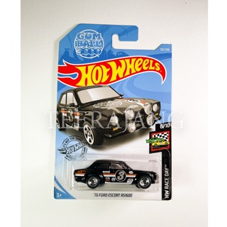 Hotwheels 70 FORD ESCORT Rs1600 (black and No 3)