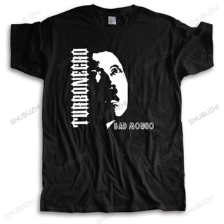 เสื้อตราหานคู่ แบรนด์แฟชั่นเสื้อยืดบุรุษเสื้อยืดหลวม TURBONEGRO BAD MONGO ผ้าฝ้ายเสื้อยืดผู้ชายโอคอเสื้อยืดขนาดใหญ่