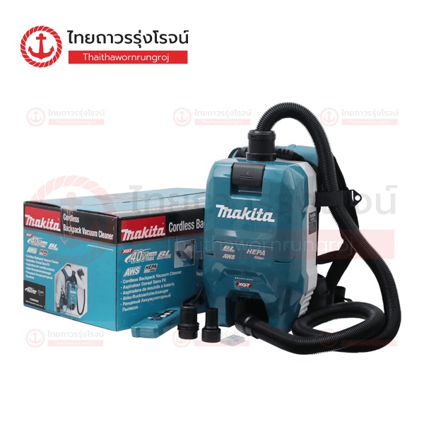MAKITA เครื่องดูดฝุ่นไร้สาย 40v ตั้งพิ้น, สะพายหลัง BL,AWS VC009GZ03, VC002GLZ01, VC008GZ06 (เครื่อง