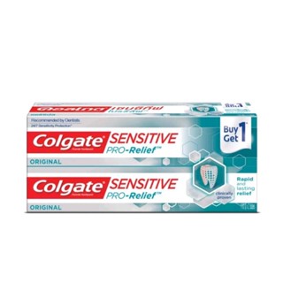 (110g.*2 หลอด) ยาสีฟัน คอลเกต เซนซิทีฟ โปรรีลีฟ ออริจินัล Colgate Sensitive Pro-Relief (buy 1 get 1)