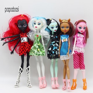 ตุ๊กตามอนสเตอร์ Draculaura Clawdeen Wolf Frankie Stein สีดํา ขยับได้ คุณภาพสูง ของเล่นสําหรับเด็ก