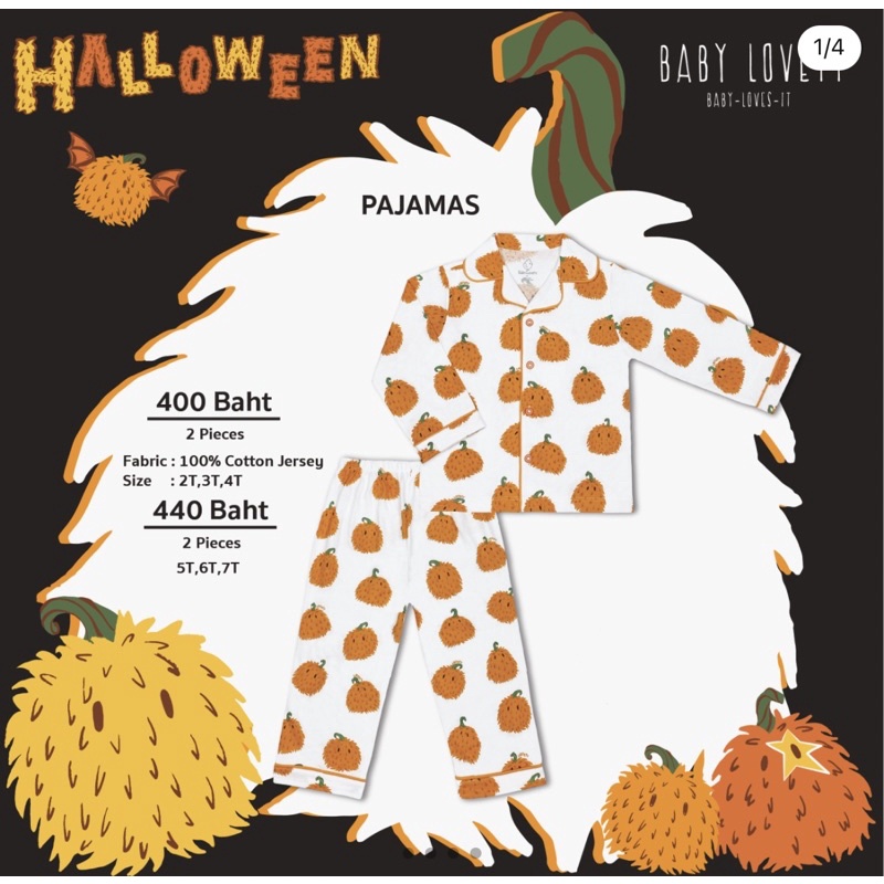 New Babylovett Halloween 2022 - Pajamas 6T