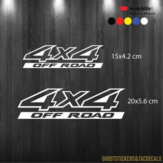 สติกเกอร์4x4 off road ออฟโรด วิบาก ตกแต่ง รถยนต์ งานตัด