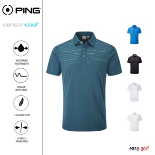 PING PORTMAN  POLO PING MENS POLO เสื้อกอล์ฟผู้ชาย  เสื้อกีฬากอล์ฟผู้ชาย  เสื้อกีฬาผู้ชาย