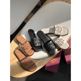 Tory Burch logo msummer flat sandal outdoor slide slipper mules sandy beach shoes size35-40