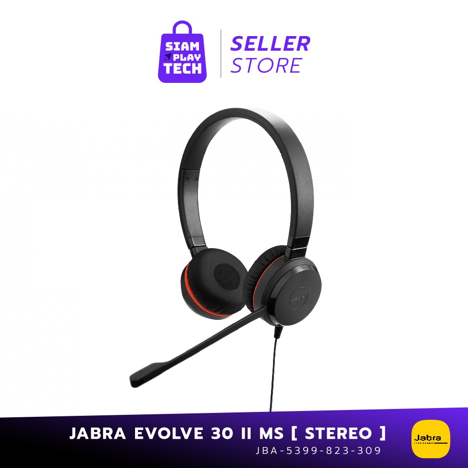 JABRA Evolve 30 II MS Stereo / Mono Call Center (หูฟัง)