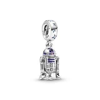 (พร้อมส่ง)*New*PANDORA Sliver Star Wars R2-D2 Dangle Charm