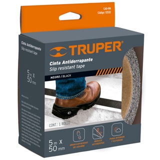 TRUPER 12532 เทปกันลื่นสีดำ กว้าง 2 นิ้ว (CAD-RN) (กล่อง 6 ชิ้น)