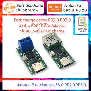 ตัวหลอก Fast charge USB-C สำหรับ PD2.0 PD3.0 Fast charge decoy ZY12PDS