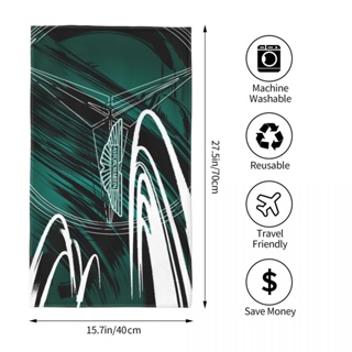 Kinetic Energy-Aston Martin Cognizant Formula One Team ผ้าขนหนูเช็ดหน้า ผ้าขนหนูอาบน้ํา ผ้าขนหนู ทรงสี่เหลี่ยม ขนาด 70x40 ซม. สําหรับออกกําลังกาย โยคะ วิ่ง กลางแจ้ง