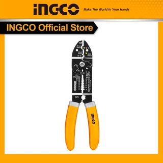 INGCO คีม ตัด ปอก ย้ำ หางปลา / สายไฟ ขนาด 8.1/2 นิ้ว รุ่น HWSP851 ( Wire Stripper )