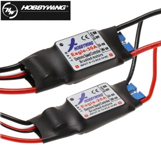 Hobbywing Eagle 20A/30A 2-3S 1A/5V BEC ตัวควบคุมความเร็ว ESC สําหรับเครื่องบินบังคับวิทยุ 370 380 390 280 270 1 ชิ้น