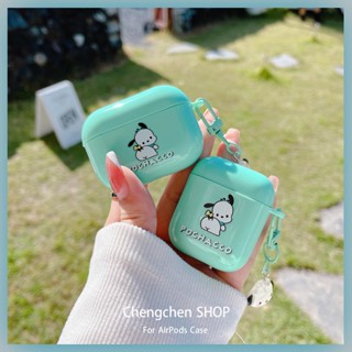 สุนัข Pacha สีเขียวมิ้นท์สําหรับ AirPods เคสป้องกันหูฟัง การ์ตูน เคสป้องกันหูฟังจี้ขนาดเล็ก 2021 ใหม่สําหรับเคสป้องกันหูฟัง AirPods3 ที่เข้ากันได้กับเคส AirPodsPro เคส AirPods2gen