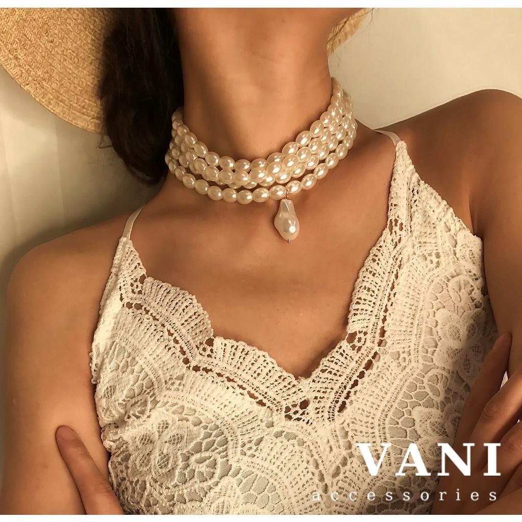 สร้อยคอมุกหยด 4 ชั้น - ร้านวานิลลา - TS000715