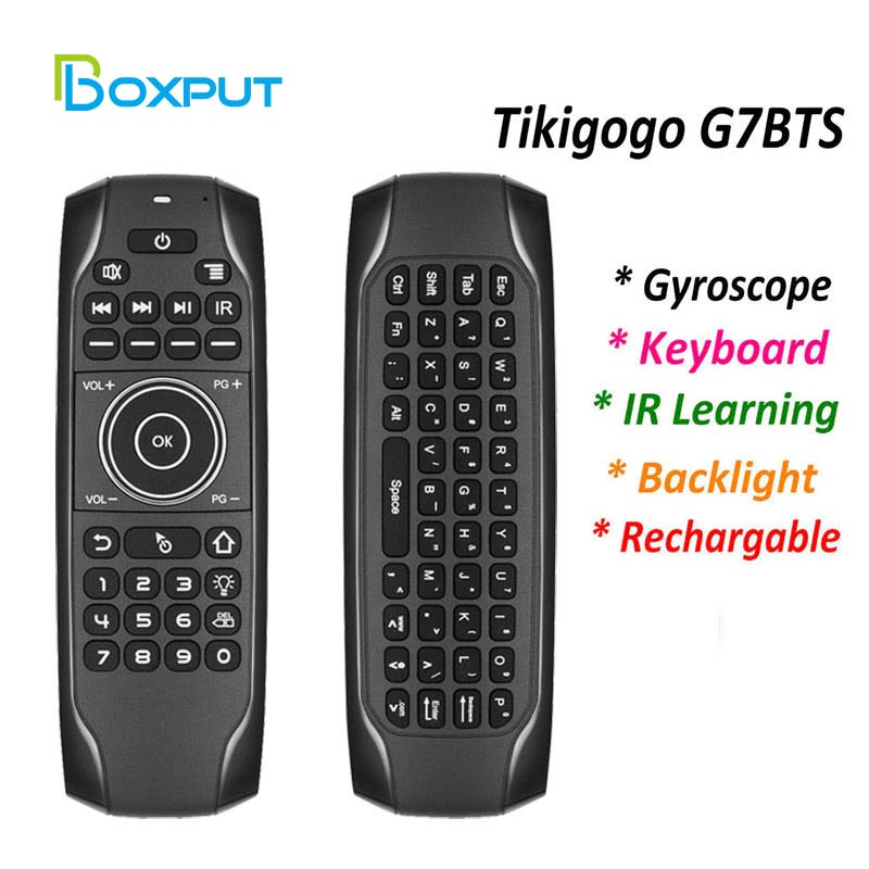 G7 BTS5.0 Air Mouse Gyroscope Mini คีย์บอร์ด Backlight ไร้สาย IR การเรียนรู้ Android สมาร์ท TVBOX รี