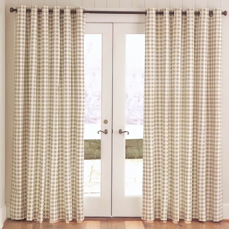 แนะนำ ผ้าม่าน ผ้าม่านสก็อตญี่ปุ่น🇯🇵สไตล์มินิมอล ผ้าม่านหน้าต่าง ผ้าม่านประตู (แบบห่วงตาไก่) ราคาพิเศษ มีเก็บเงินปลายทาง