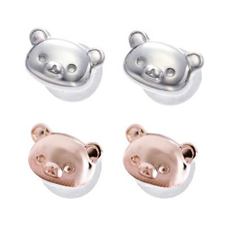 Earrings Adult Goods Face Silver 925 Popular Rilakkuma Pierce Birthday Anniversary