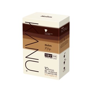 [ของแท้] 맥심카누더블샷라떼 Maxim Kanu Double Shot Latte (ลาเต้ดับเบิ้ลช็อต 10 ซอง) 135g