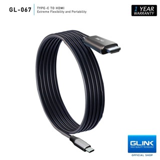 GLINK GL-067 ตัวแปลงเชื่อมทีวี รองรับ M1 Moniter Type-C TO HDMI Thunderbolt 3 สำหรับโทรศัพท์ Android ต้องรองรับ MHL