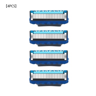 【Hclm】หัวเปลี่ยนเครื่องโกนหนวด แบบแมนนวล 5 ชั้น เพื่อความปลอดภัย สําหรับผู้ชาย 4 ชิ้น