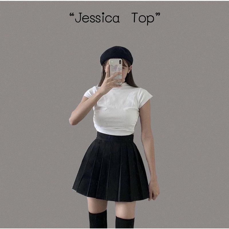 Jessica crop top — พร้อมส่ง