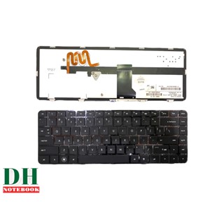 คีย์บอร์ดโน๊ตบุ๊ค keyboard HP Pavilion DM4 DM4T DM4X DM4-1100 DM4-2100 DM4-1164nr มีไฟภาษาอังกฤษ แถมสติ๊กเกอร์