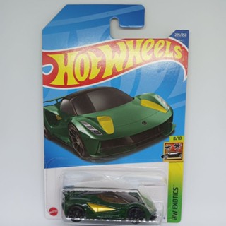 รถเหล็ก hotwheels Lotus EVIJA สีเขียว