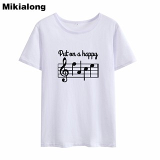 เสื้อวินเทจชาย Mikialong 2018 Punk raf tarzı müzik komik T Shirt kadınlar casual kısa kollu yaz üst Tee gömlek Femme Tum