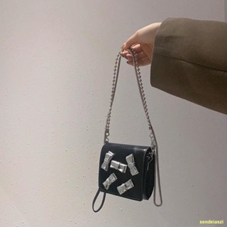 SPOT#👑2022 messenger bag chain bow all-match decoration bag กระเป๋า messenger น่ารัก