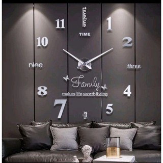 HIASAN DINDING JAM DINDING JUMBO DIY 130 CM JAM DINDING TEMPEL TEMBOK  PAJANGAN DINDING HIASAN DINDING RUANG TAMU JAM DINDING AESTHETIC JAM UNIK DAN MENARIK