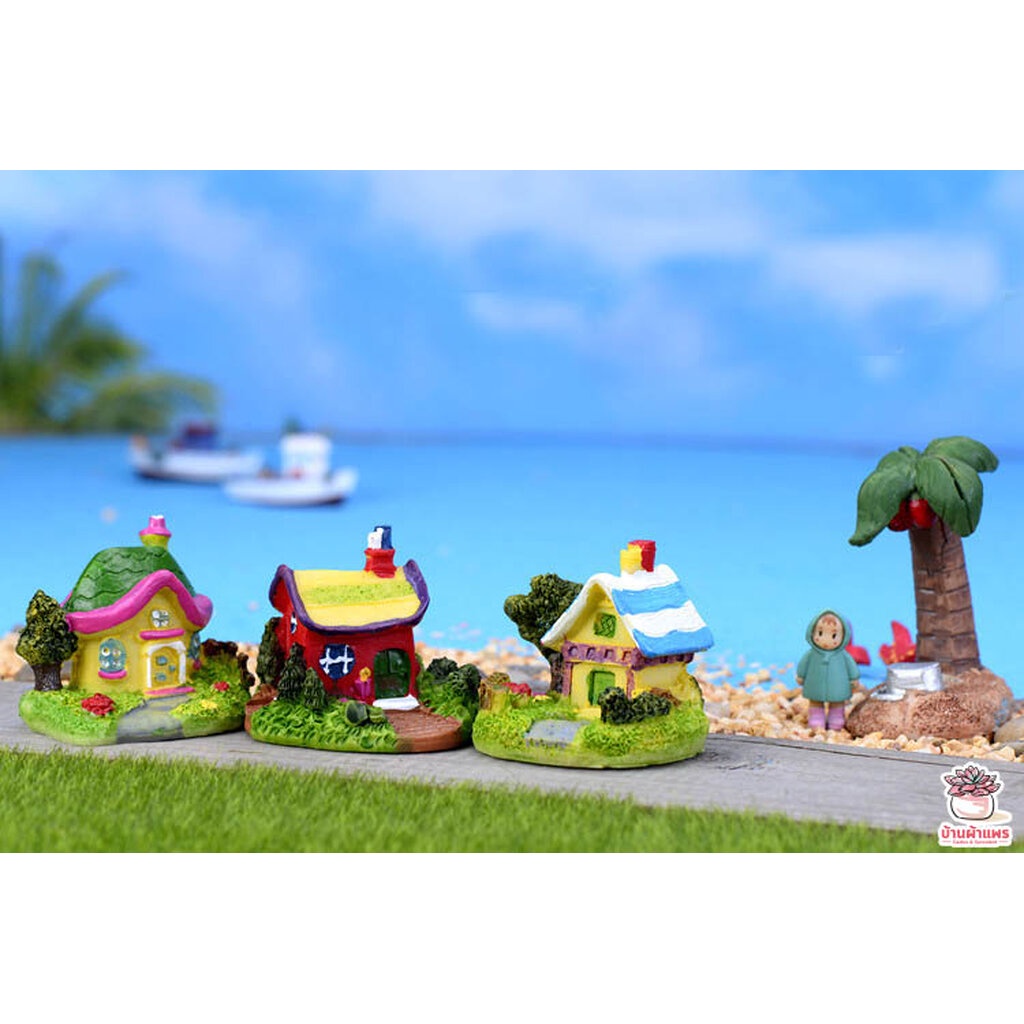 หมู่บ้านหรรษา ตุ๊กตาจิ๋ว โมเดลจิ๋ว แต่งสวน ตุ๊กตาแต่งสวนจิ๋ว - รูปที่ 3