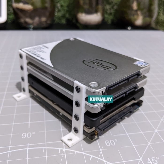 ขาตั้ง SSD/HDD 2.5 4 Stack 2 Stack Mount Bracket Hardisk Rack Holder