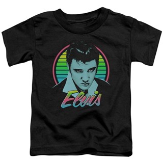 เสื้อยืดผ้าฝ้าย Sanc6 {พร้อมส่ง เสื้อยืดผ้าฝ้าย 100% พิมพ์ลาย Elvis Presley Neon King โอเวอร์ไซซ์ โอเวอร์ไซซ์ ของขวัญคริ