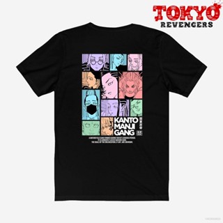 เสื้อยืดแขนสั้นลําลอง ทรงหลวม พิมพ์ลายอนิเมะ Tokyo Revengers Kanto Manji Gang Squad น่ารัก สําหรับผู้ชาย และผู้หญิงS-5XL