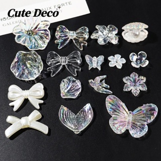 【 Cute Deco 】หางปลาคริสตัลน่ารัก (10 แบบ) คริสตัลกลืน / คริสตัลโคลเวอร์ / คริสตัลกลืนเสน่ห์ปุ่ม Crocs / Jibbitz น่ารัก Croc รองเท้า DIY / วัสดุเรซินเสน่ห์สําหรับ DIY