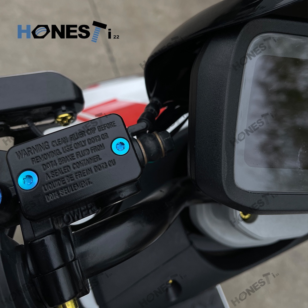 Honesti22 Titanium  Countersunk Head Screw M4X7-20mm / 0.7P Flat Head Oil Pump Screw/ Oil Cup Cover 