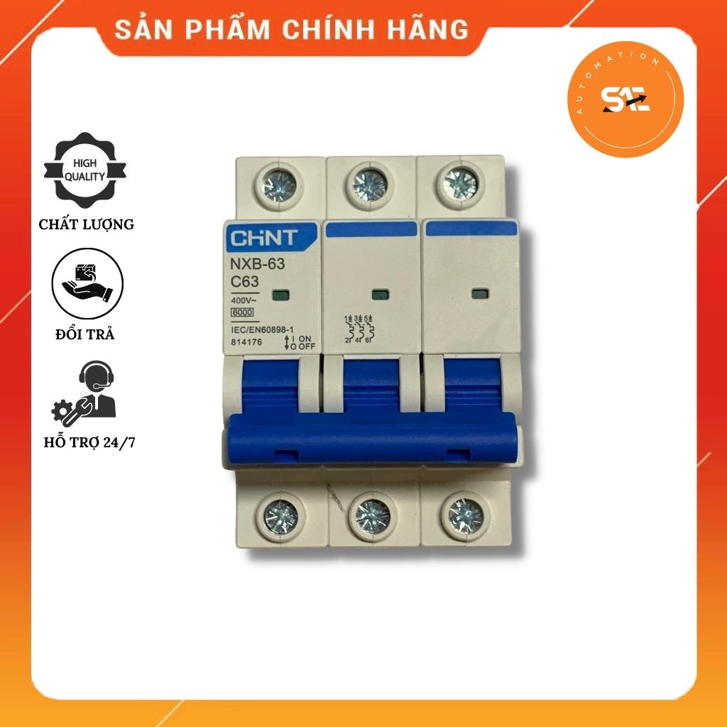 Chint เซอร์กิตเบรกเกอร์ 3 เฟส 63A NXB 3P C63 ของแท้ CHINT ELECTRIC เซอร์กิตเบรกเกอร์อัตโนมัติ