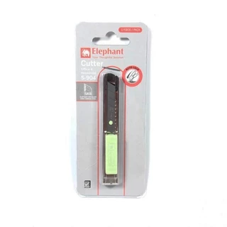 Elephant S-904 คัตเตอร์มินิ สีพาสเทล มีดคัตเตอร์ 9 มม. AUTO LOCK คัตเตอร์ ตราช้าง Pastel Mini Cutter จำนวน 1 อัน
