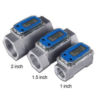 QUIXORO Flowmeter Gauge ความแม่นยําสูงจอแสดงผล LCD Petrol น้ํามันก๊าด Methanol น้ํา PCB ตัวบ่งชี้การไหลของอิเล็กทรอนิกส์