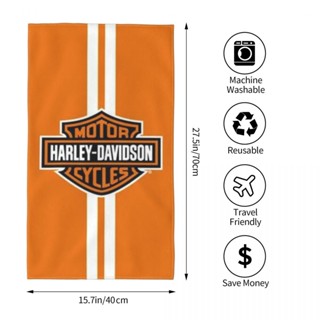 Harley-davidson (7) ผ้าขนหนู ทรงสี่เหลี่ยม ขนาด 70x40 ซม. สําหรับเล่นกีฬา โยคะ ฟิตเนส วิ่ง กลางแจ้ง