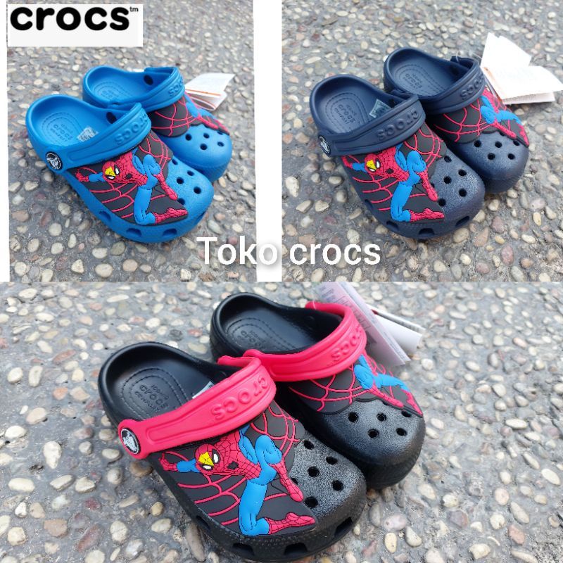 Crocs Fun Lab Spiderman Kids / รองเท้าแตะเด็ก Crocs / เด็ก Crocs Spiderman