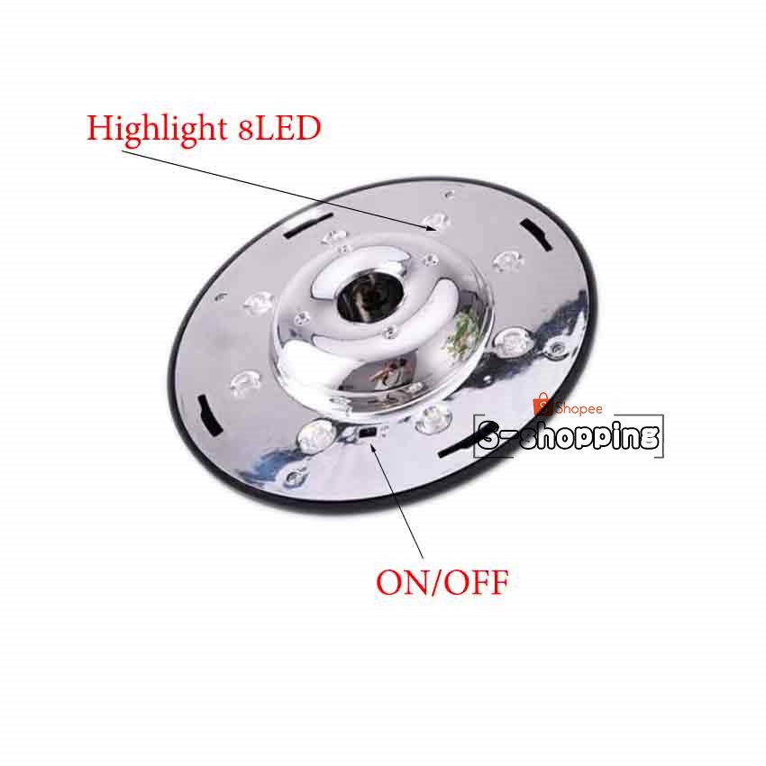 TOP HC-8 ไฟเหลือง 8 LED  Solar light โคมไฟปักสนาม พลังงานแสงอาทิตย์ 80CM - รูปที่ 2