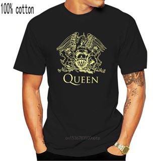 เสื้อยืด พิมพ์ลายโลโก้เพลงร็อค Queen Band ฮิปสเตอร์ เลือกลายได้ คุณภาพสูง สําหรับผู้ชาย